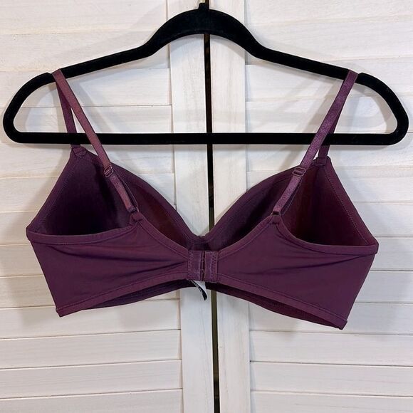 Parisian Bra Size 36C Lace Wine Burgundy - Picture 5 of 12